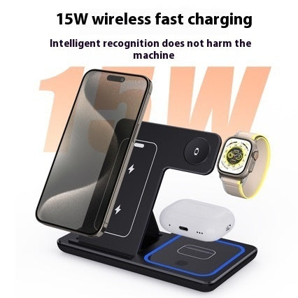 3 In 1 Fast Wireless Charger Stand